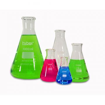Benchmark - hybex erlenmeyer flask no caps or threads
